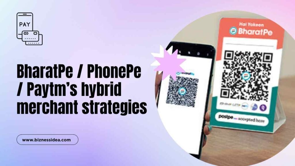 BharatPe PhonePe Paytm’s hybrid merchant strategies