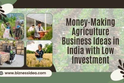 A picture in green showing Agriculture Business Ideas