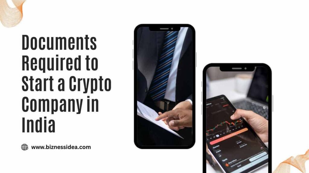 Two pictures showing the Documents to start a Crypto Company in India 
