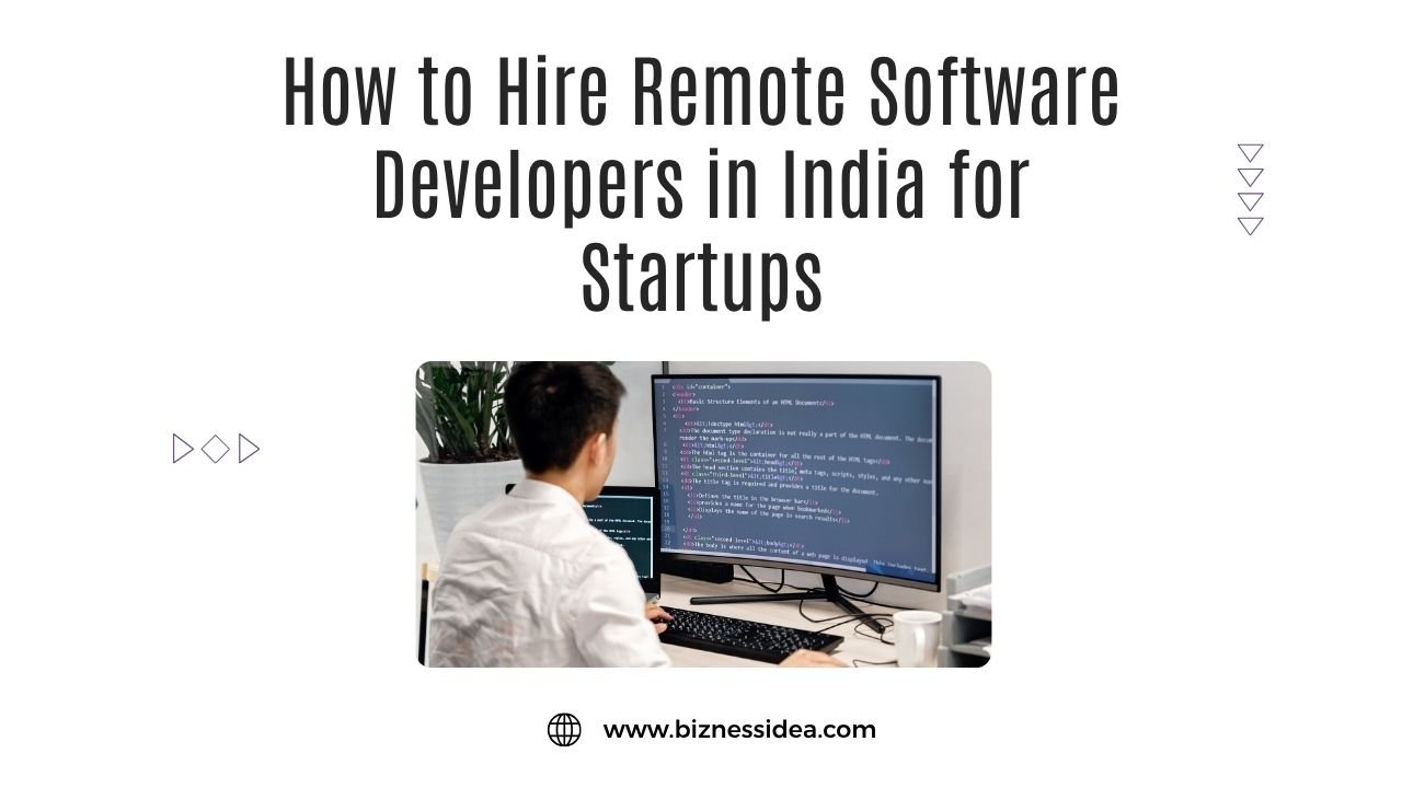 A visual showing how to hire remote software developers in India
