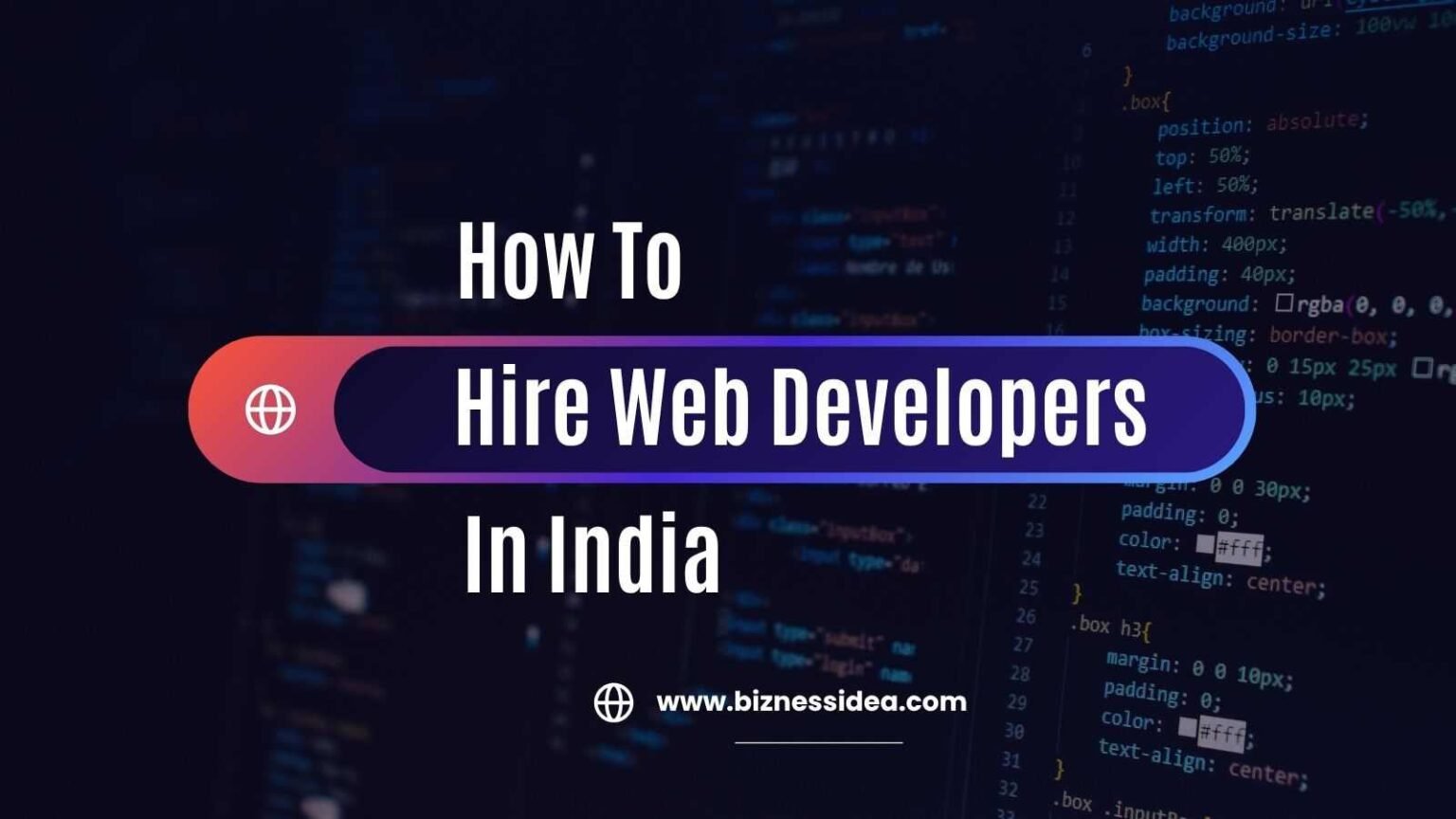 A visual to explore how to hire web developers in India